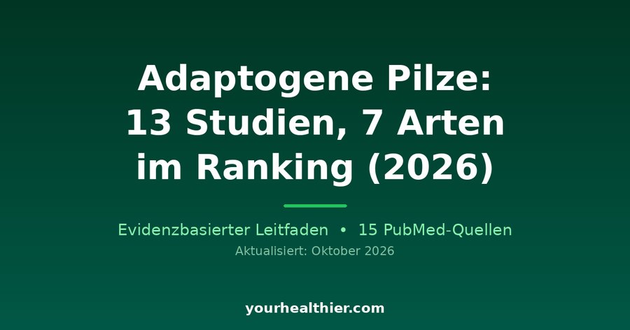 Adaptogene Pilze: 13 Studien, 7 Arten im Ranking (2026)
