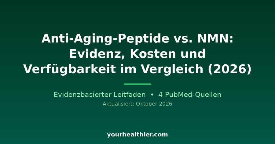 Anti-Aging-Peptide vs. NMN: Evidenz, Kosten und Verfügbarkeit im Vergleich (2026)