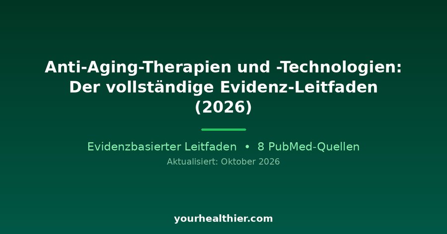 Anti-Aging-Therapien und -Technologien: Der vollständige Evidenz-Leitfaden (2026)
