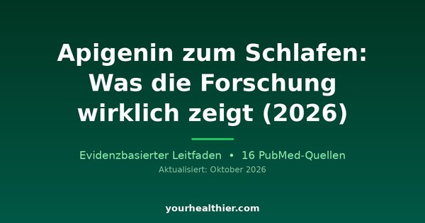 Apigenin zum Schlafen: Was die Forschung wirklich zeigt (2026)