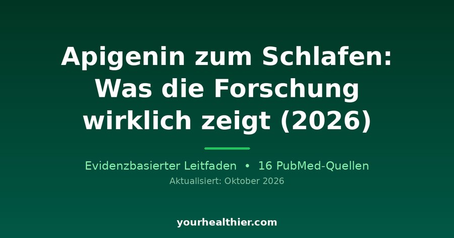 Apigenin zum Schlafen: Was die Forschung wirklich zeigt (2026)
