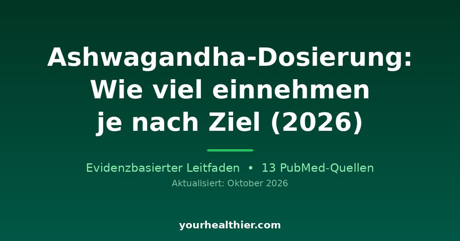 Ashwagandha-Dosierung: Wie viel einnehmen je nach Ziel (2026)