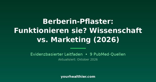 Berberin-Pflaster: Funktionieren sie? Wissenschaft vs. Marketing (2026)