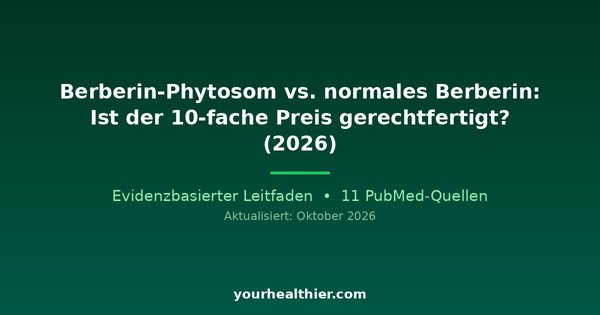 Berberin-Phytosom vs. normales Berberin: Ist der 10-fache Preis gerechtfertigt? (2026)