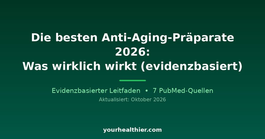 Die besten Anti-Aging-Präparate 2026: Was wirklich wirkt (evidenzbasiert)