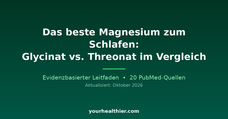 Das beste Magnesium zum Schlafen: Glycinat vs. Threonat im Vergleich