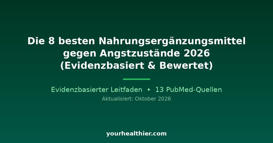 Die 8 besten Nahrungsergänzungsmittel gegen Angstzustände 2026 (Evidenzbasiert & Bewertet)