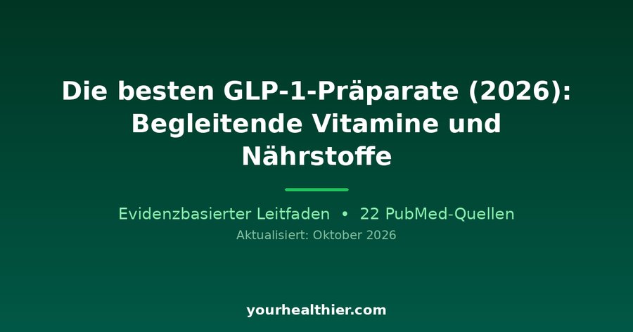 Die besten GLP-1-Präparate (2026): Begleitende Vitamine und Nährstoffe