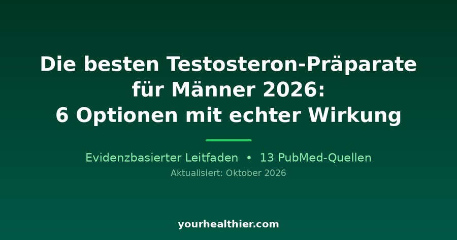Die besten Testosteron-Präparate für Männer 2026: 6 Optionen mit echter Wirkung