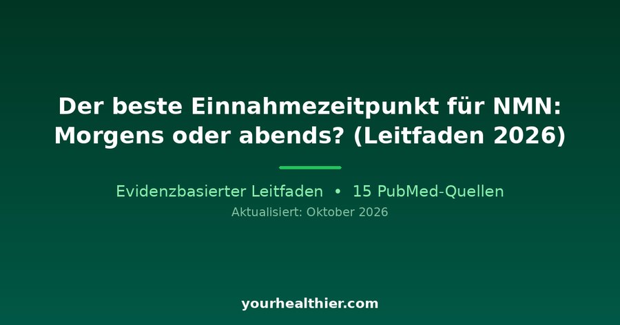 Der beste Einnahmezeitpunkt für NMN: Morgens oder abends? (Leitfaden 2026)