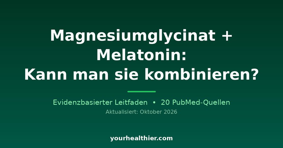 Magnesiumglycinat + Melatonin: Kann man sie kombinieren?