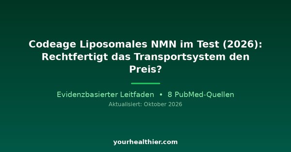 Codeage Liposomales NMN im Test (2026): Rechtfertigt das Transportsystem den Preis?