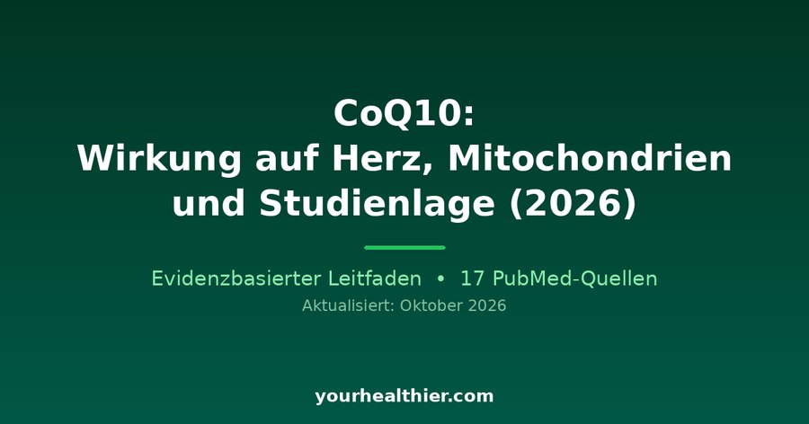 CoQ10: Wirkung auf Herz, Mitochondrien und Studienlage (2026)