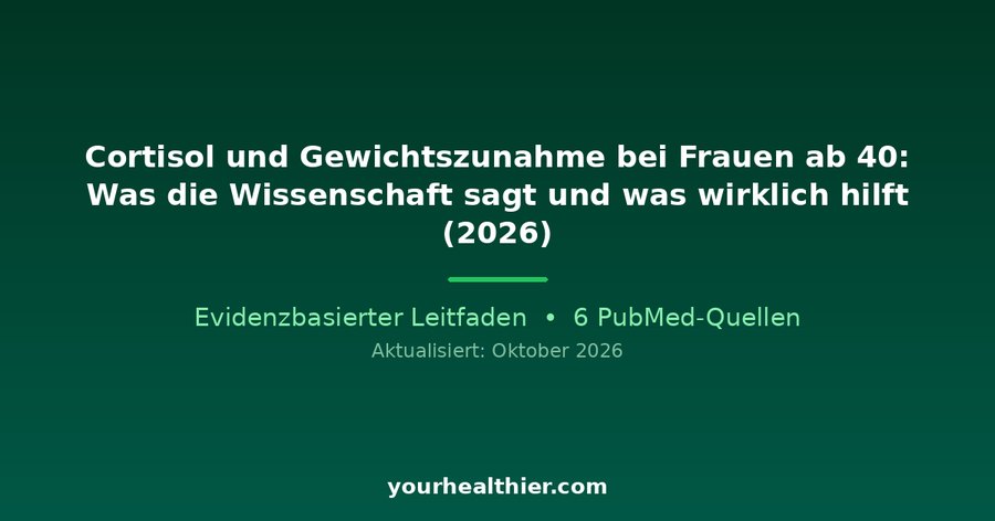 Cortisol und Gewichtszunahme bei Frauen ab 40: Was die Wissenschaft sagt und was wirklich hilft (2026)