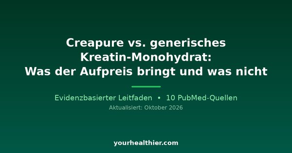 Creapure vs. generisches Kreatin-Monohydrat: Was der Aufpreis bringt und was nicht