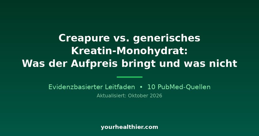 Creapure vs. generisches Kreatin-Monohydrat: Was der Aufpreis bringt und was nicht