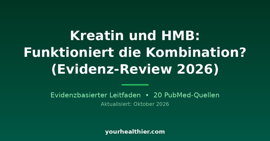 Kreatin und HMB: Funktioniert die Kombination? (Evidenz-Review 2026)