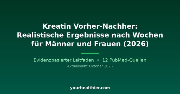 Kreatin Vorher-Nachher: Realistische Ergebnisse nach Wochen für Männer und Frauen (2026)