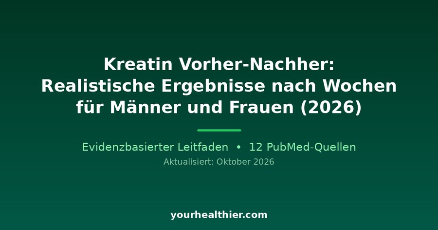 Kreatin Vorher-Nachher: Realistische Ergebnisse nach Wochen für Männer und Frauen (2026)