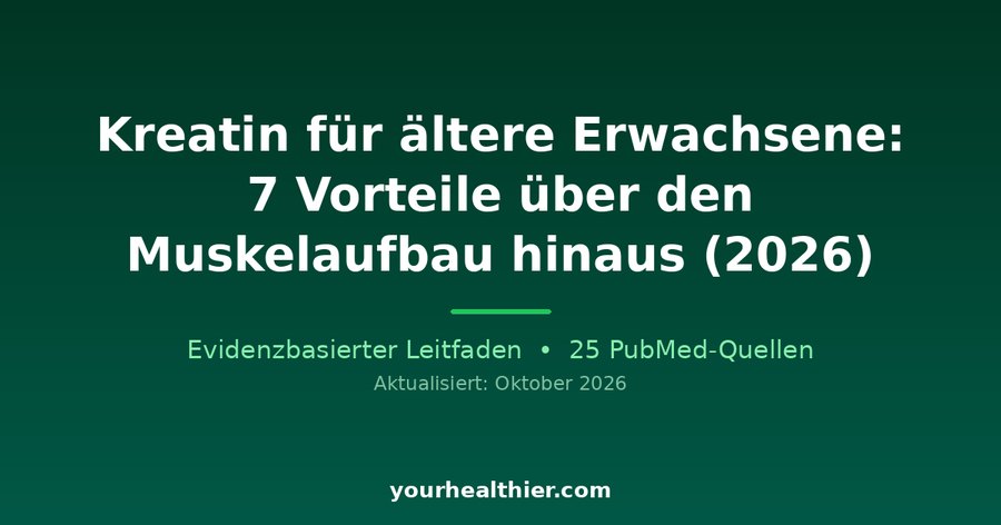 Kreatin für ältere Erwachsene: 7 Vorteile über den Muskelaufbau hinaus (2026)
