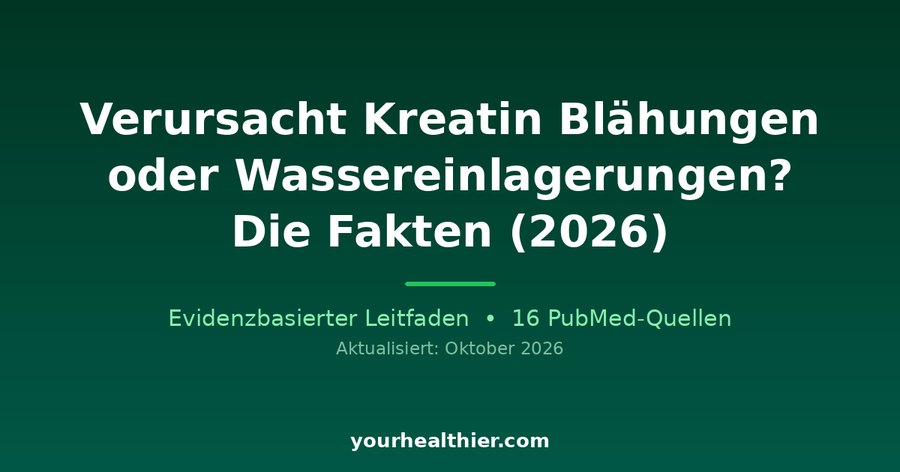 Verursacht Kreatin Blähungen oder Wassereinlagerungen? Die Fakten (2026)