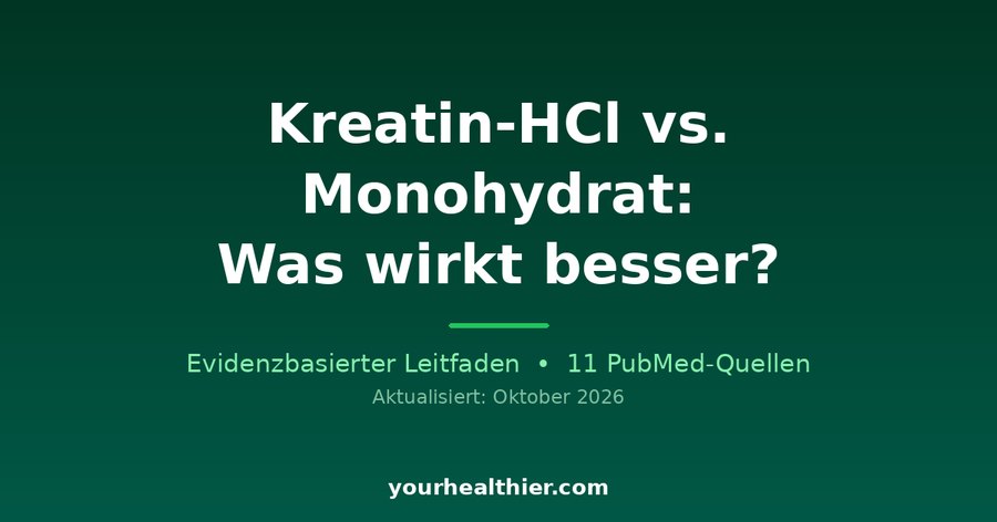 Kreatin-HCl vs. Monohydrat: Was wirkt besser?