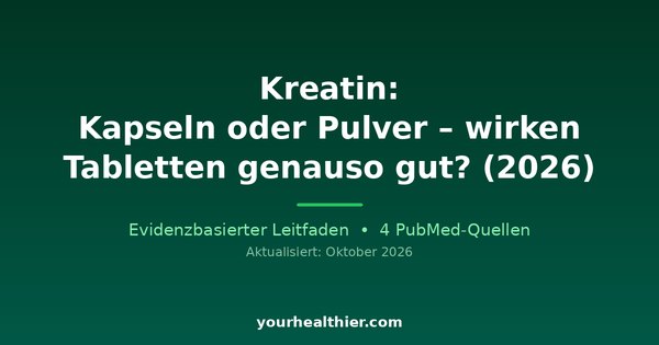 Kreatin: Kapseln oder Pulver – wirken Tabletten genauso gut? (2026)