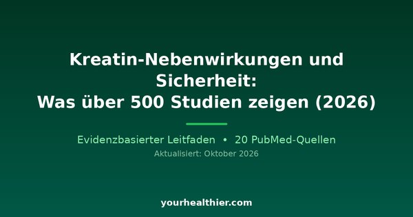 Kreatin-Nebenwirkungen und Sicherheit: Was über 500 Studien zeigen (2026)