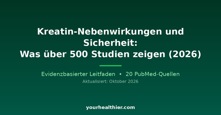 Kreatin-Nebenwirkungen und Sicherheit: Was über 500 Studien zeigen (2026)