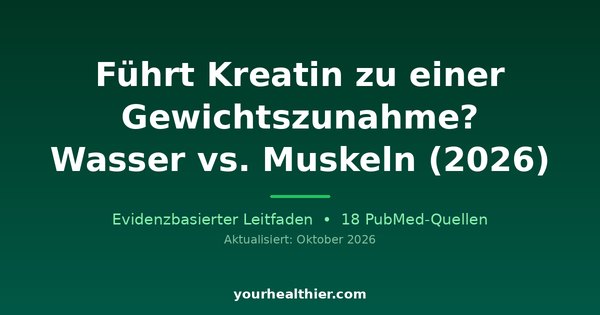 Führt Kreatin zu einer Gewichtszunahme? Wasser vs. Muskeln (2026)