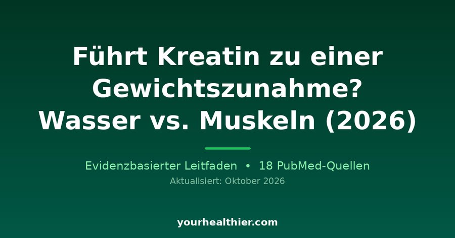 Führt Kreatin zu einer Gewichtszunahme? Wasser vs. Muskeln (2026)