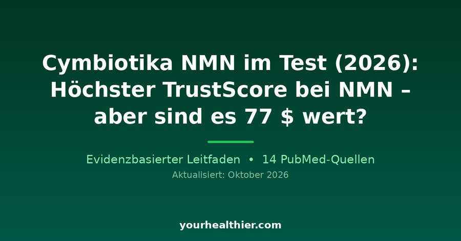 Cymbiotika NMN im Test (2026): Höchster TrustScore bei NMN – aber sind es 77 $ wert?