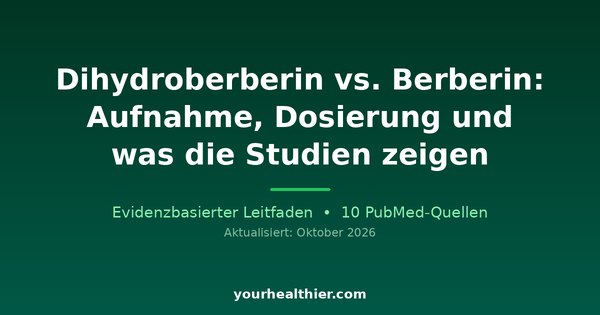 Dihydroberberin vs. Berberin: Aufnahme, Dosierung und was die Studien zeigen