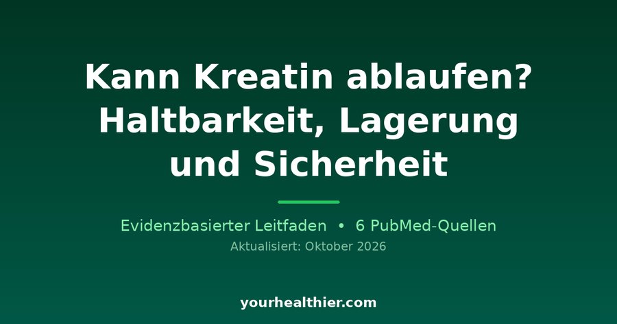Kann Kreatin ablaufen? Haltbarkeit, Lagerung und Sicherheit