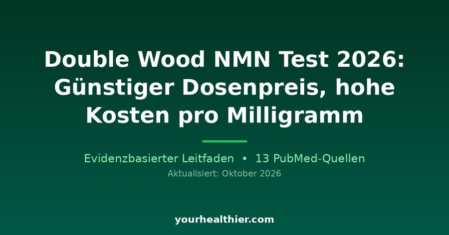 Double Wood NMN Test 2026: Günstiger Dosenpreis, hohe Kosten pro Milligramm