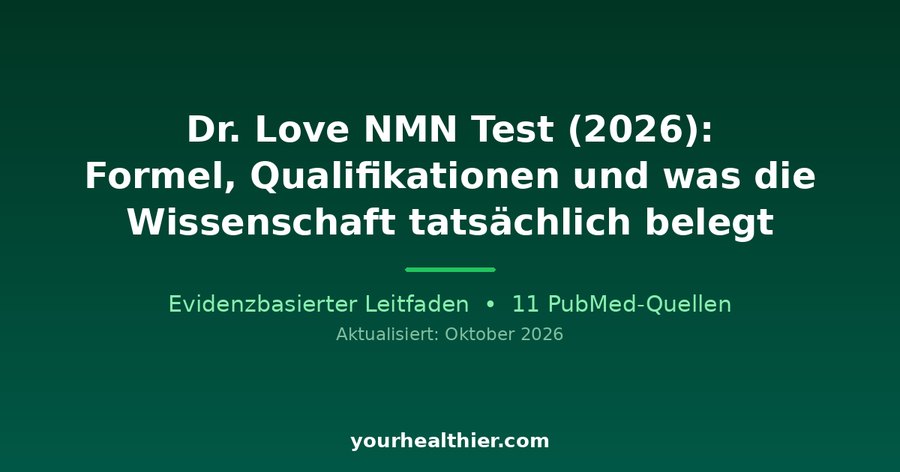 Dr. Love NMN Test (2026): Formel, Qualifikationen und was die Wissenschaft tatsächlich belegt
