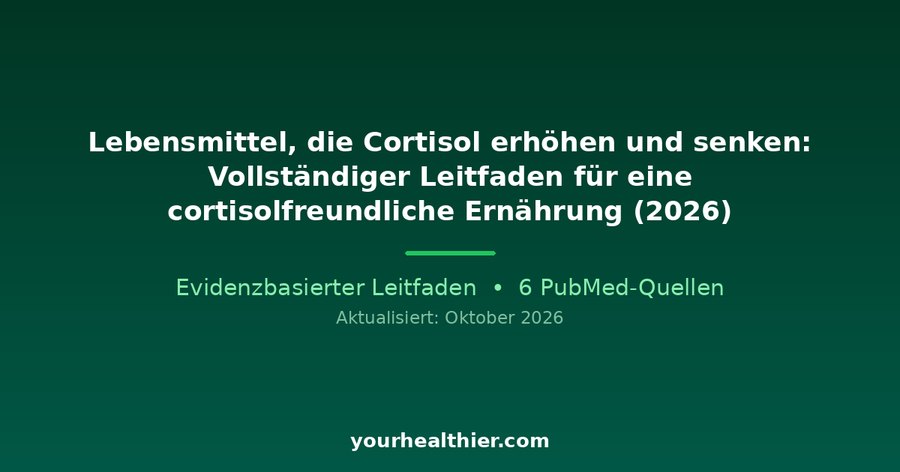 Lebensmittel, die Cortisol erhöhen und senken: Vollständiger Leitfaden für eine cortisolfreundliche Ernährung (2026)