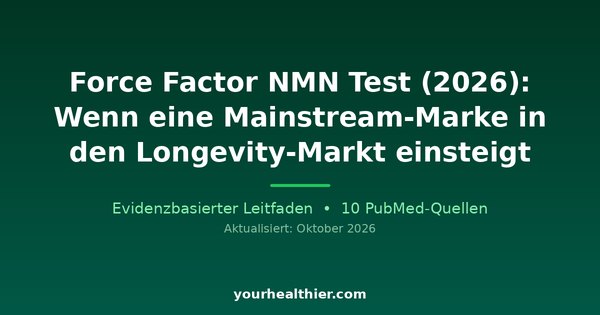 Force Factor NMN Test (2026): Wenn eine Mainstream-Marke in den Longevity-Markt einsteigt