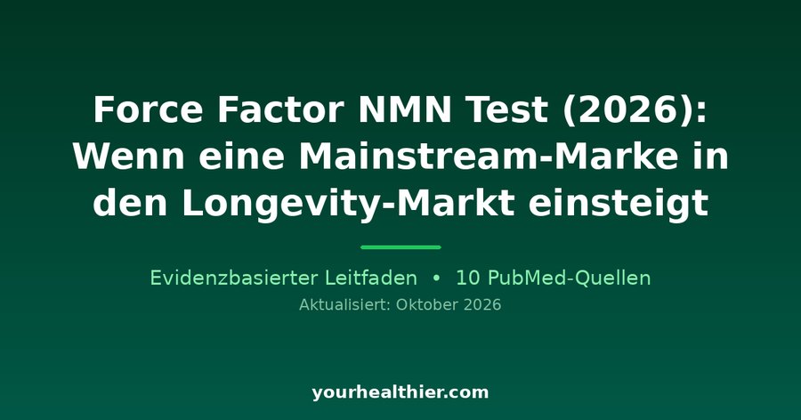 Force Factor NMN Test (2026): Wenn eine Mainstream-Marke in den Longevity-Markt einsteigt