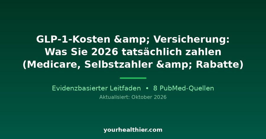 GLP-1-Kosten & Versicherung: Was Sie 2026 tatsächlich zahlen (Medicare, Selbstzahler & Rabatte)