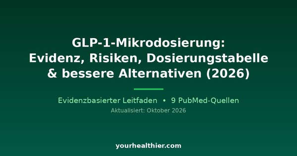 GLP-1-Mikrodosierung: Evidenz, Risiken, Dosierungstabelle & bessere Alternativen (2026)