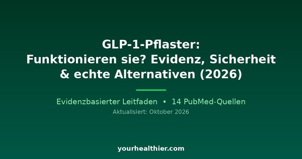 GLP-1-Pflaster: Funktionieren sie? Evidenz, Sicherheit & echte Alternativen (2026)
