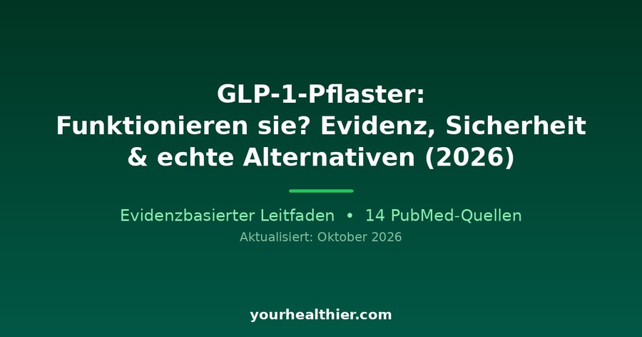 GLP-1-Pflaster: Funktionieren sie? Evidenz, Sicherheit & echte Alternativen (2026)