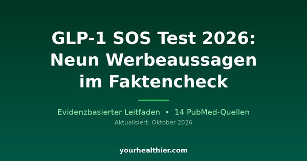 GLP-1 SOS Test 2026: Neun Werbeaussagen im Faktencheck