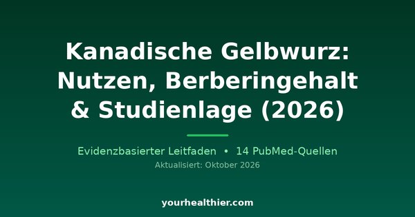 Kanadische Gelbwurz: Nutzen, Berberingehalt & Studienlage (2026)