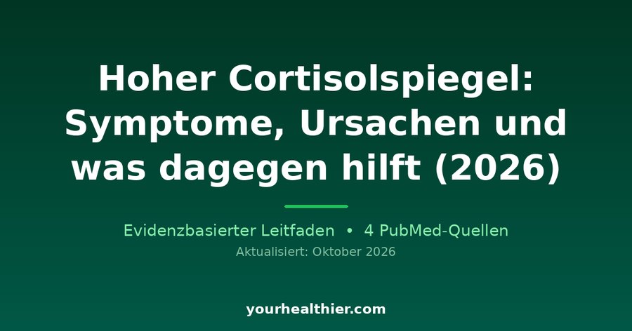 Hoher Cortisolspiegel: Symptome, Ursachen und was dagegen hilft (2026)