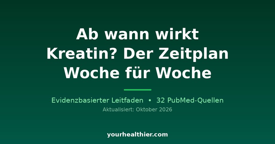 Ab wann wirkt Kreatin? Der Zeitplan Woche für Woche