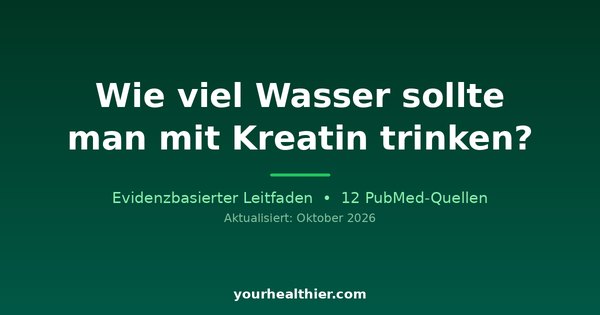 Wie viel Wasser sollte man mit Kreatin trinken?