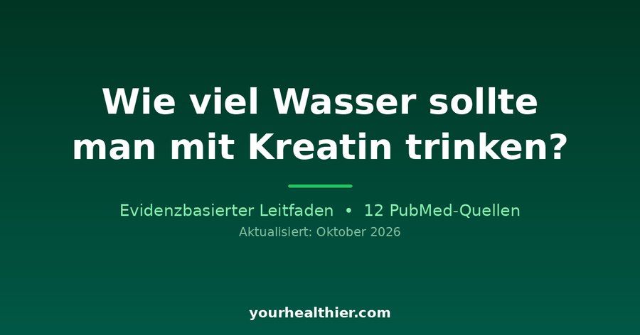 Wie viel Wasser sollte man mit Kreatin trinken?