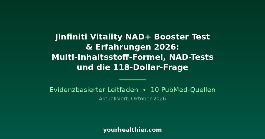Jinfiniti Vitality NAD+ Booster Test & Erfahrungen 2026: Multi-Inhaltsstoff-Formel, NAD-Tests und die 118-Dollar-Frage